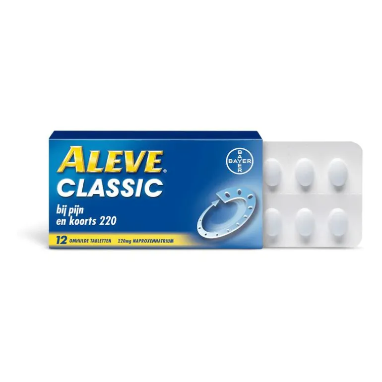 Aleve Classic bij o.a. Hoofdpijn Griep Verkoudheid en Koorts 12 tabletten