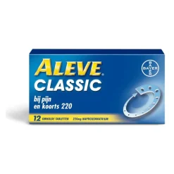 Aleve Classic bij o.a. Hoofdpijn Griep Verkoudheid en Koorts 12 tabletten