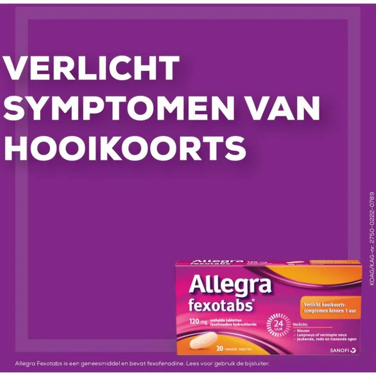 Allegra Fexotabs Hooikoortstabletten 10 Tabletten