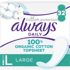 Always Dailies Bio Cotton Large