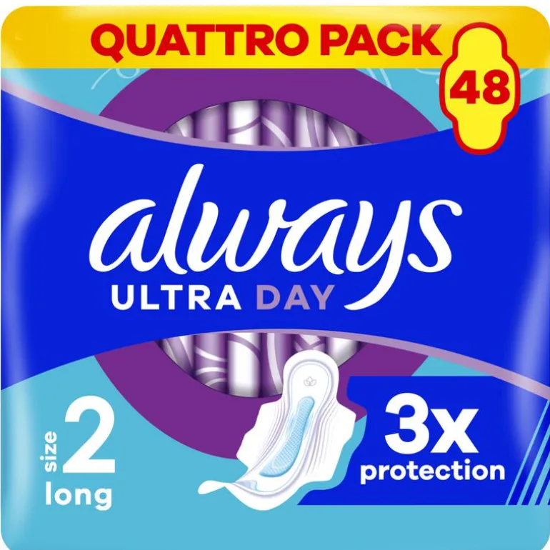 Always Maandverband Ultra Long Wings Quatro Pack