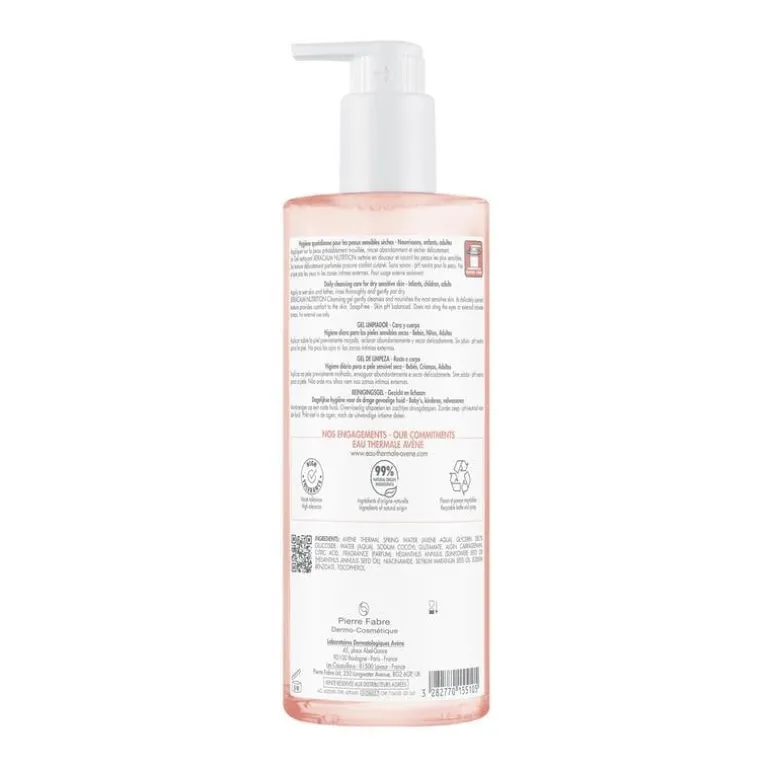 Avène Xeracalm Nutrition Reinigingsgel 500 ML
