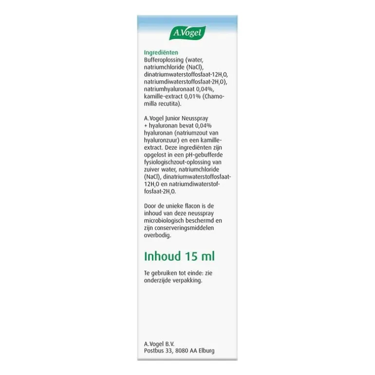A.Vogel Neusspray Junior bij Verstopte Kinderneusjes Spray 15 ML