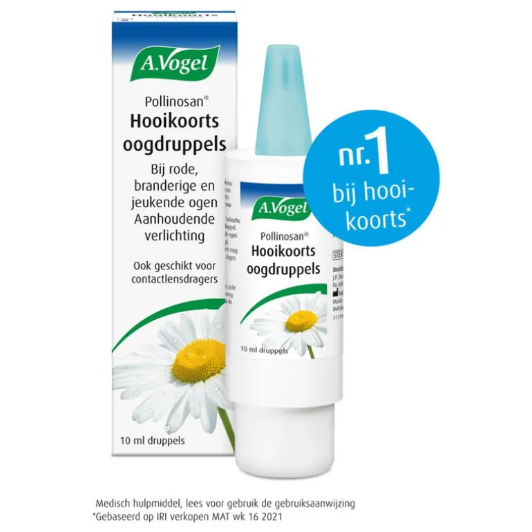A.Vogel Pollinosan Hooikoorts Oogdruppels bij Jeukende Ogen Druppels 10 ML