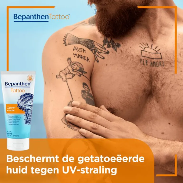 Bepanthen Tattoo Zonnecreme SPF50 50 ML