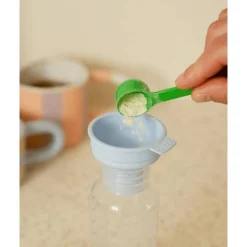 BIBS Babyfles 150 ML Sage met Latex speen en opvouwbaar trechtertje
