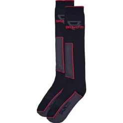 Brunotti Skisokken Zwart/Grijs/Rood Heren Maat 43-46