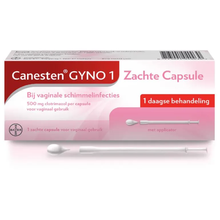 Canesten Gyno Zachte Capsule bij vaginale schimmel 1 stuk