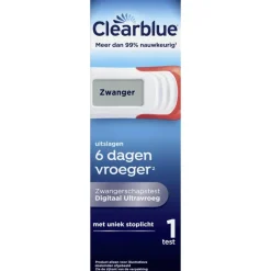 Clearblue Zwangerschapstest Digitaal Ultravroeg 1 Stuk