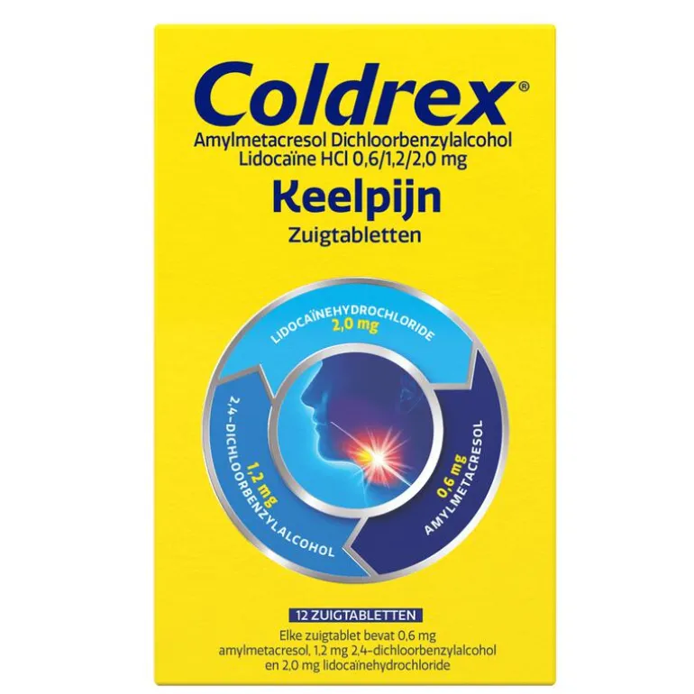 Coldrex Keelpastilles 12 Stuks