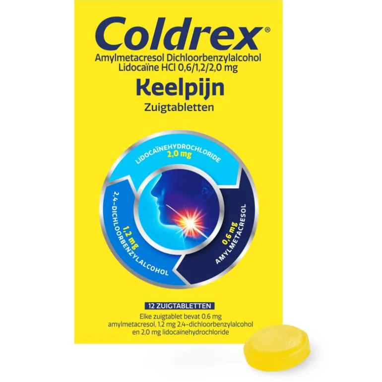 Coldrex Keelpastilles 12 Stuks