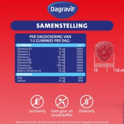 Dagravit Kids Xtra 3-5 jaar 120 gummies