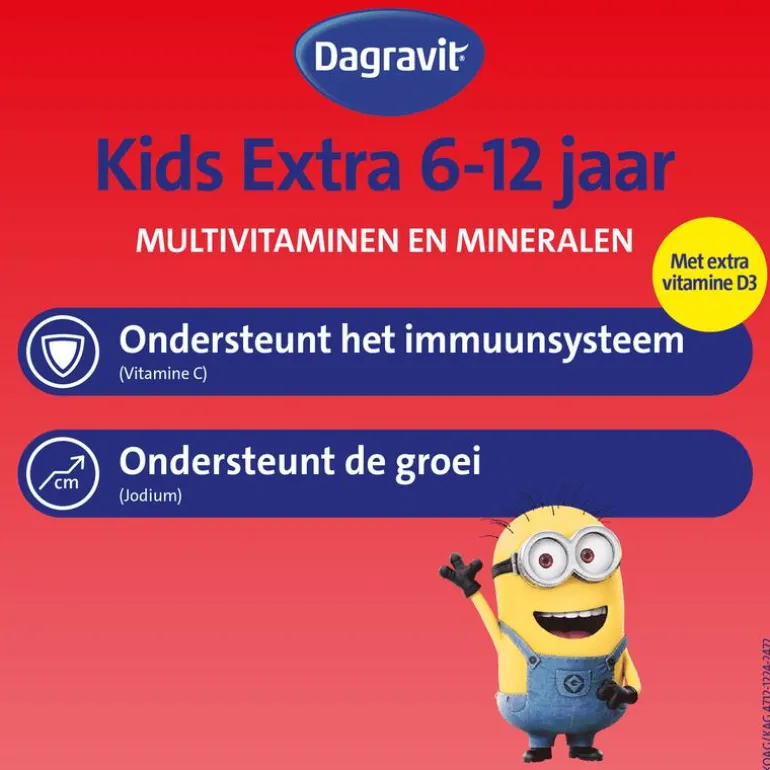 Dagravit Kids-Xtra 6-12 jaar Vitaminions 120 gummies