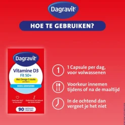 Dagravit Vitaal 50+ Vitamine D + Omega-3 Visolie 90 capsules