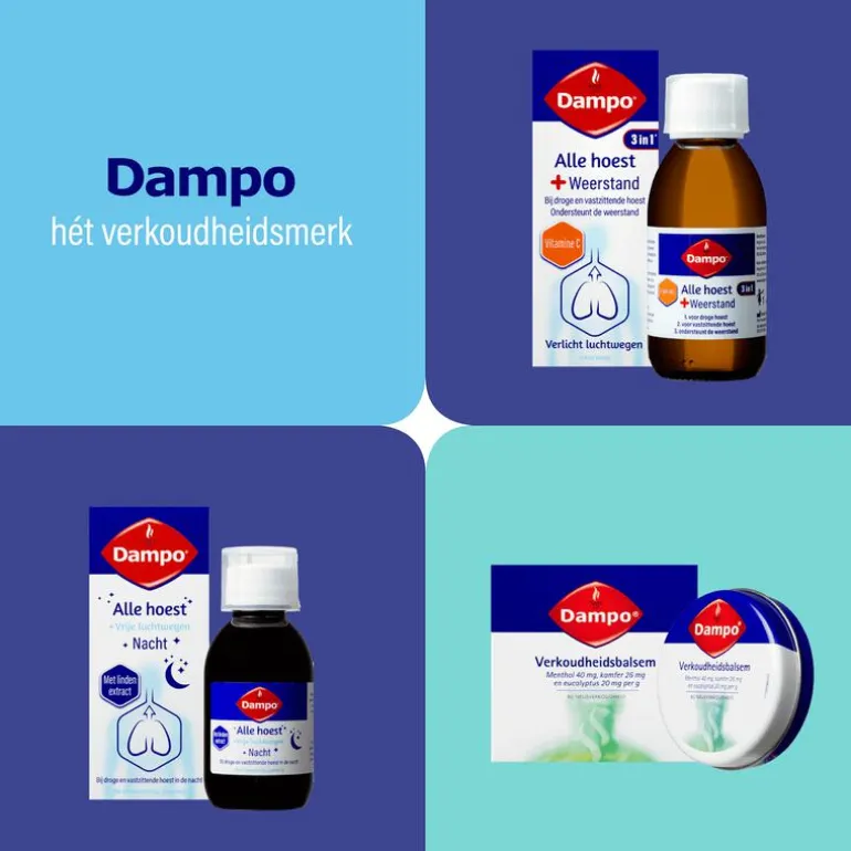 Dampo Alle Hoest + Keelpijn 150 ML