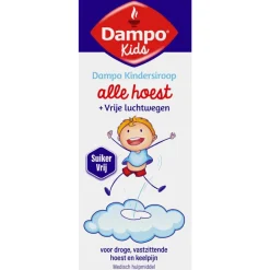Dampo Kids Kindersiroop Alle Hoest + Vrije Luchtwegen Suikervrij 120 ML