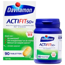 Davitamon Actifit 50+ Multivitamine met Ginseng 90 Tabletten