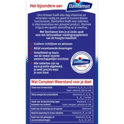 Davitamon Compleet Weerstand Vitamine C&D Bosvruchten 60 kauwtabl