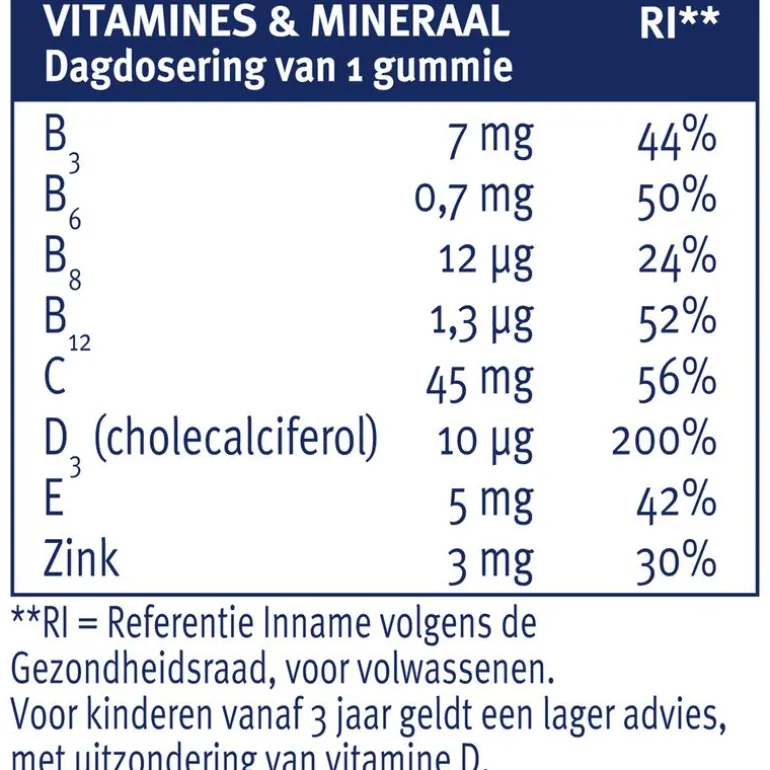 Davitamon Junior 3-12 Gummies Aardbeiensmaak