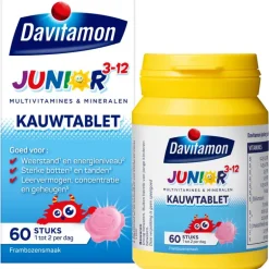 Davitamon Junior 3+ Kauwvitamines Framboos