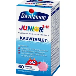 Davitamon Junior 3+ Kauwvitamines Framboos