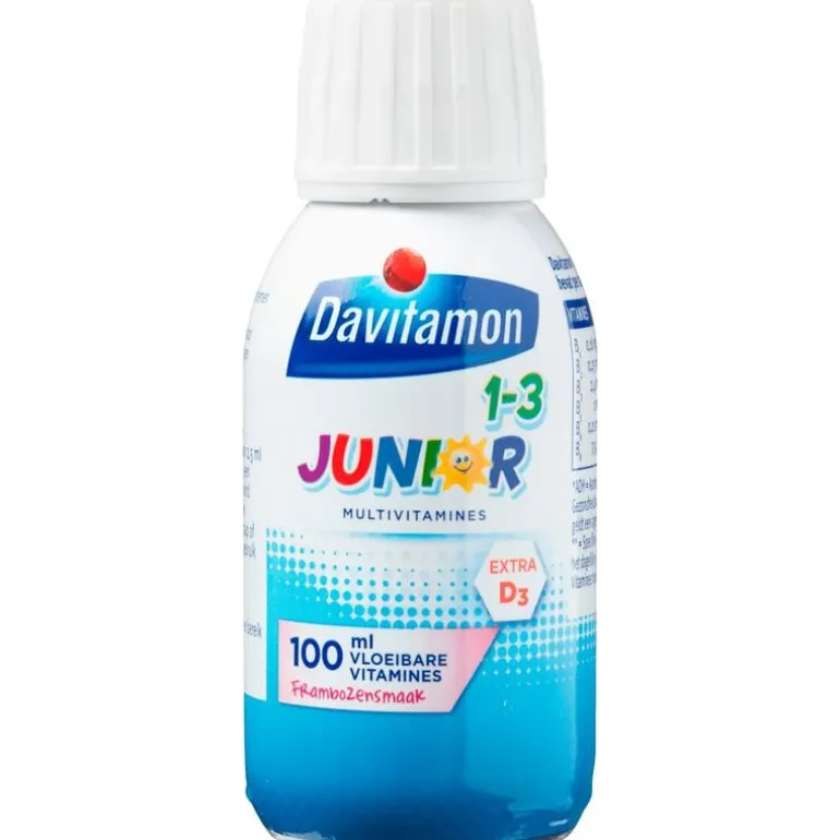 Davitamon Junior 1+ Vloeibare Vitamines Framboos