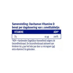 Davitamon Kind Vitamine D Smelttabletten Citroen