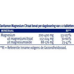 Davitamon Magnesium Citraat Tabletten 120 stuks
