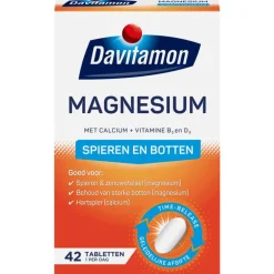 Davitamon Magnesium Met Calcium + Vitamine D Tabletten 42 Stuks