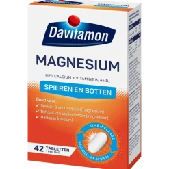 Davitamon Magnesium Met Calcium + Vitamine D Tabletten 42 Stuks
