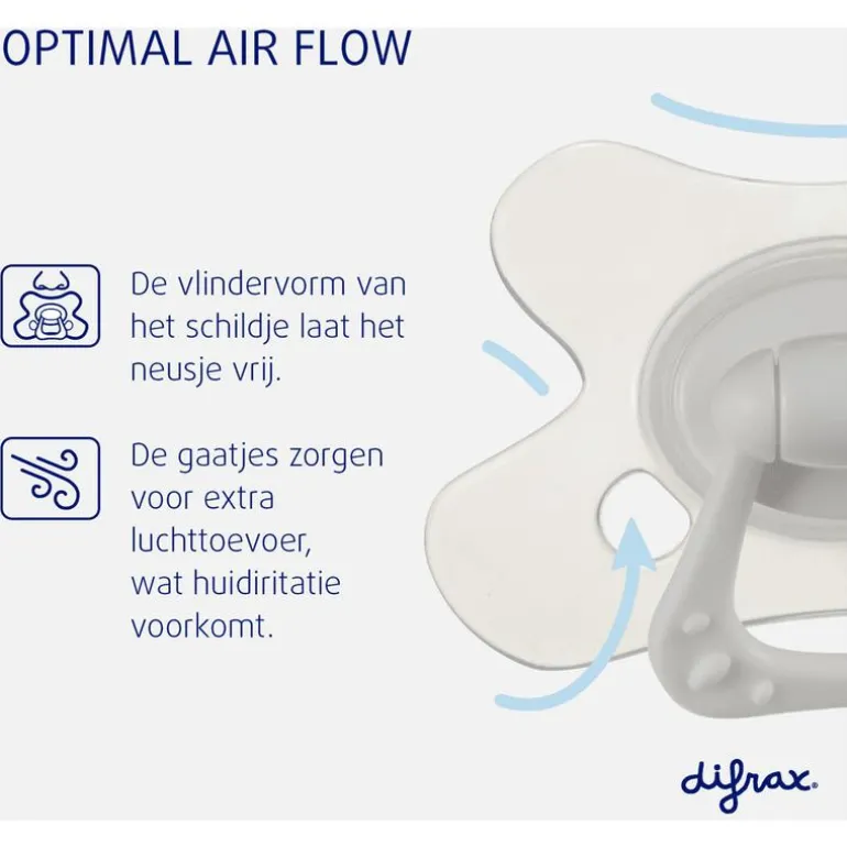 Difrax Fopspeen Natural 18 Maanden Paars BPA-vrij