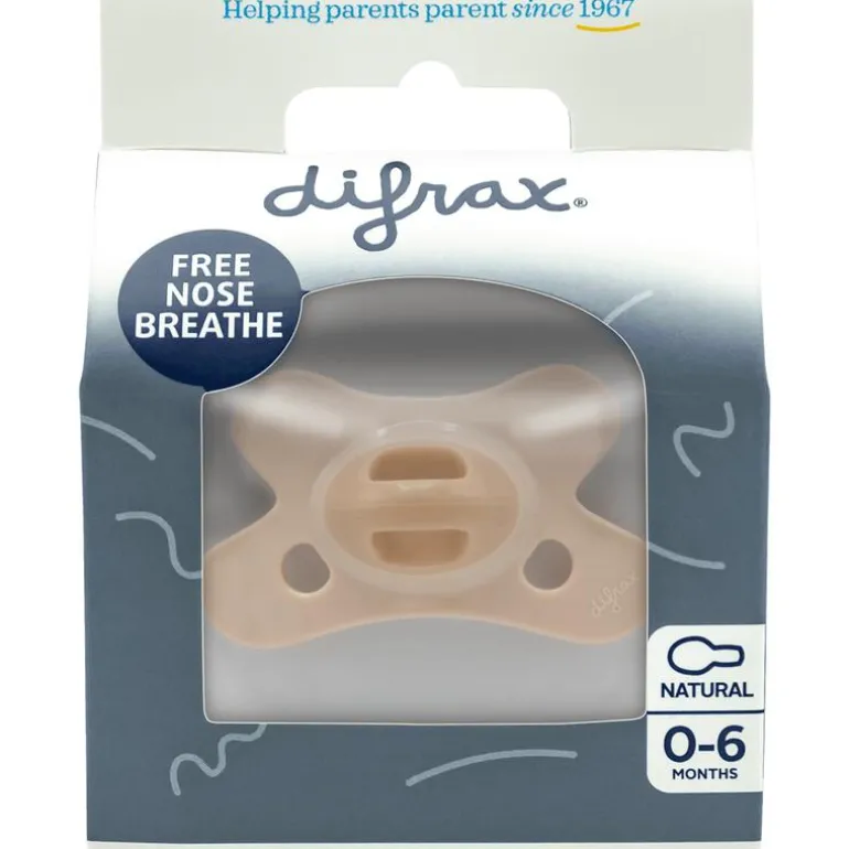 Difrax Fopspeen Naturel Earth Moonstone 0-6 Maanden