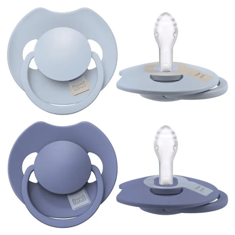 Difrax LOVI Prime Fopspeen Baby Blue/Blue 0-6 maanden