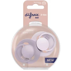 Difrax LOVI Prime Fopspeen Lilac/Violet0 - 6 maanden
