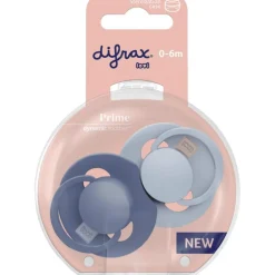 Difrax LOVI Prime Fopspeen 0-6 Maanden Transparant BPA-vrij