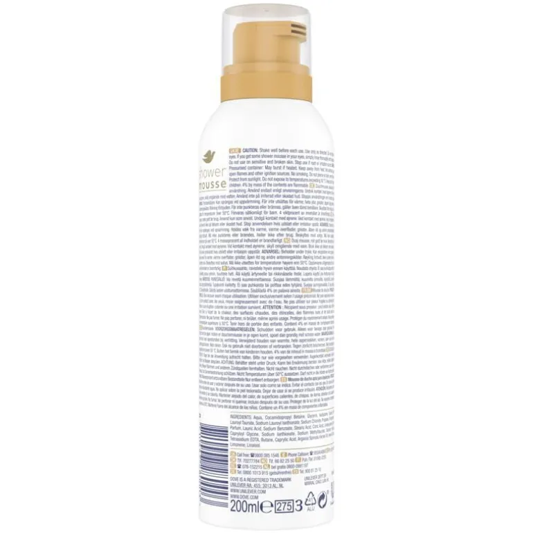 Dove Argan Oil Shower Mousse 200 ml