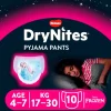 DryNites Frozen Luierbroekjes Meisjes 4 Tot 7 Jaar (17 - 30 kg) 10 stuks