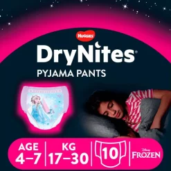 DryNites Frozen Luierbroekjes Meisjes 4 Tot 7 Jaar (17 - 30 kg) 10 stuks