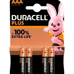 Duracell Batterijen Alkaline Plus AAA