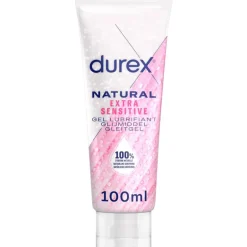 Durex Glijmiddel Natural Extra Sensitive 100% Natuurlijk Waterbasis 100 ML