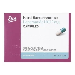 Etos Diarreeremmer Loperamide HCI 2MG 10 Capsules