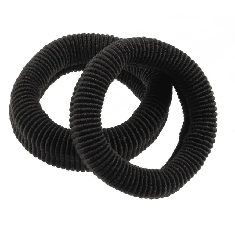 Etos Elastieken Roll Up Medium Zwart 2St