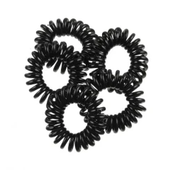 Etos Kabelelastieken Zwart 5St