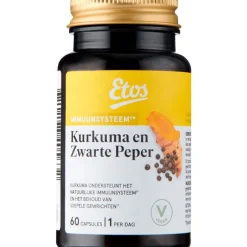Etos Kurkuma & Zwarte Peper 60 capsules
