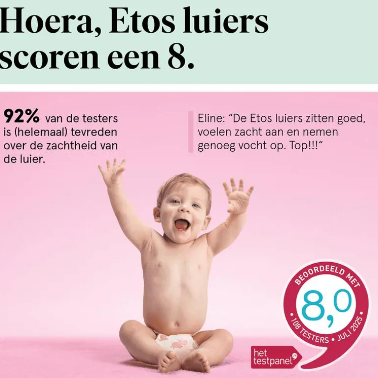 Etos Luierbroekjes Maxi Maat 4 9-15 kg Maandbox 192 stuks