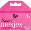 Etos Scheermesjes 5-Blads Blauw 4 stuks
