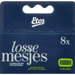 Etos Scheermesjes 6-Blads 8 stuks
