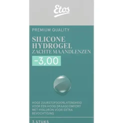 Etos Silicone Hydrogel Zachte Maandlenzen -3.00 3st.