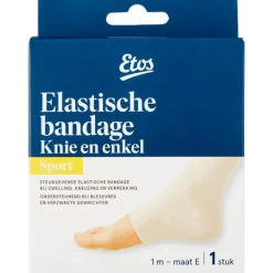 Etos Sport Elastische bandage Knie en enkel Wit