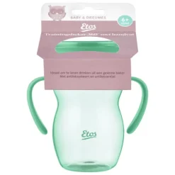 Etos 360° Trainingsbeker met handvaten groen 270 ML
